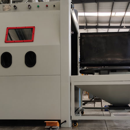 成都无尘喷砂机半自动模具喷砂机